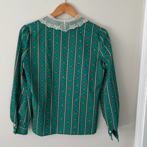 Rare Levi's Levi Strauss & Co Western Button Down Top Lace Size 10 Vintage - Picture 10 of 13